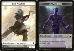 Kor Warrior (027) // Shapeshifter (023) Double-Sided Token