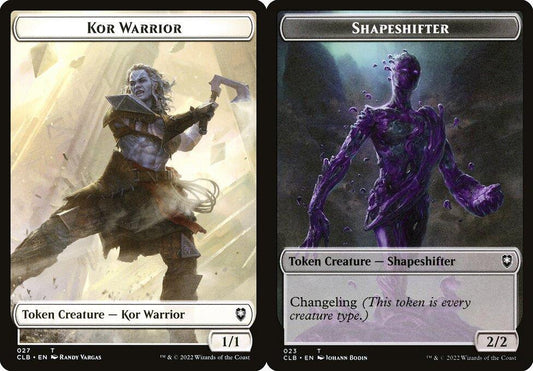 Kor Warrior (027) // Shapeshifter (023) Double-Sided Token