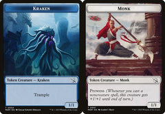 Kraken (0004) // Monk (0001) Double-Sided Token - Foil