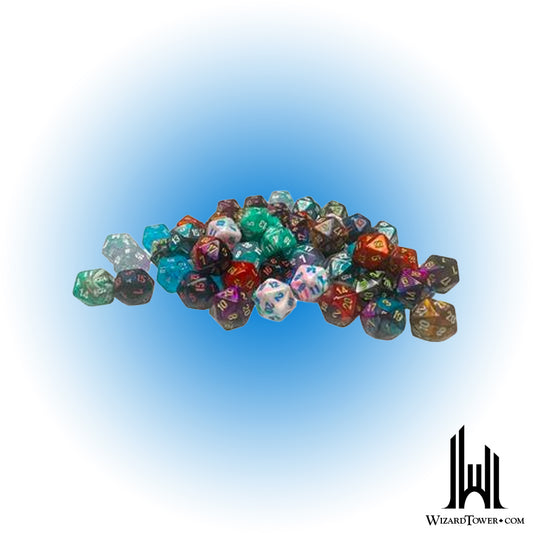 Dice Set - Assorted Mini d20 50ct