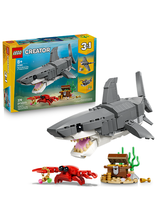 LEGO Set - Fierce Shark with a Treasure Chest