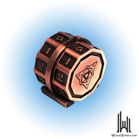 Individual Dice - Metal Battleworn Copper Life Counter