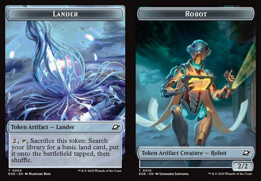 Lander (0005) // Robot (0010) Double-Sided Token - Foil