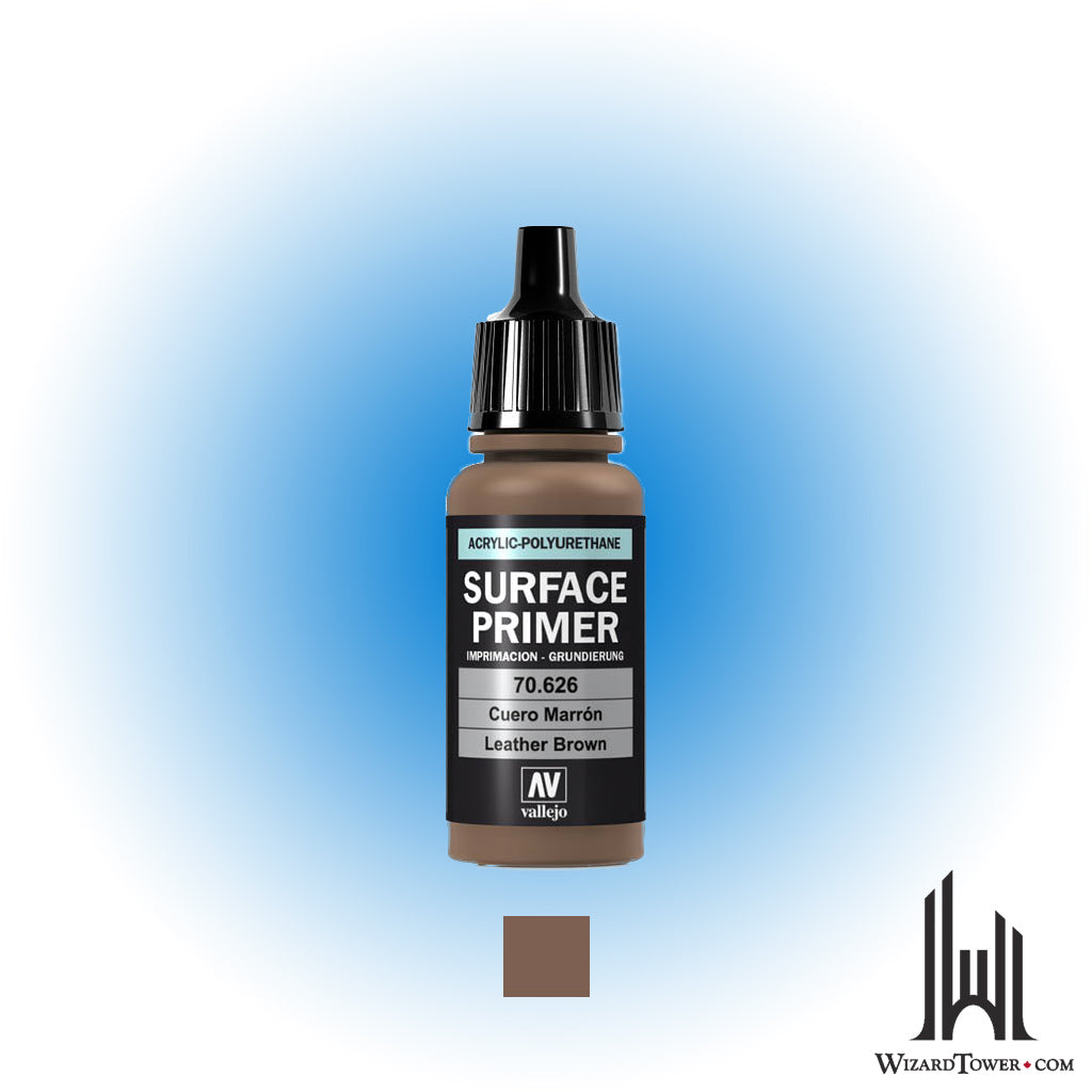 Vallejo Surface Primer Leather Brown 626 - 17ml
