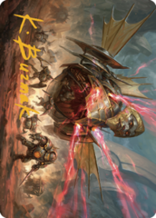 Liberator, Urza's Battlethopter (44/81) Art Card (ABRO) - Gold-Stamped Signature