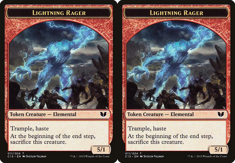 Lightning Rager (011) Double-Sided Token