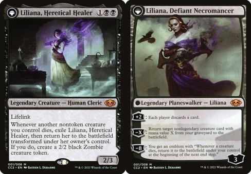 Liliana, Heretical Healer // Liliana, Defiant Necromancer - Foil