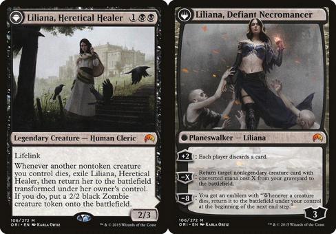 Liliana, Heretical Healer // Liliana, Defiant Necromancer - Foil