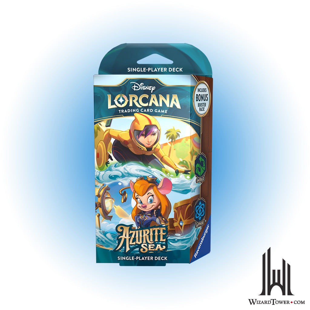 Disney Lorcana Azurite Sea Starter Deck - Emerald / Sapphire