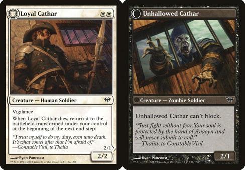 Loyal Cathar // Unhallowed Cathar - Foil