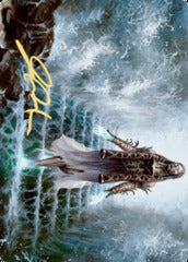 Karfell Harbinger (17/81) Art Card (AKHM) - Gold-Stamped Signature