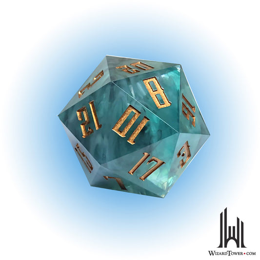 Individual Dice - Sharp-Edged Tidal Wave 55mm d20