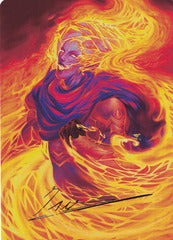 Flare of Duplication (38/54) Art Card (AMH3) - Gold-Stamped Signature