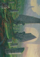 Monumental Henge (15/54) Art Card (AMH3) - Gold-Stamped Signature