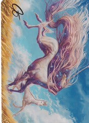 Nyxborn Unicorn (01/54) Art Card (AMH3) - Gold-Stamped Signature