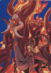 Phlage, Titan of Fire's Fury (50/54) Art Card (AMH3) - Gold-Stamped Signature