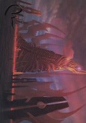 Phyrexian Tower (23/54) Art Card (AMH3) - Gold-Stamped Signature