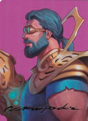 Satya, Aetherflux Genius (26/54) Art Card (AMH3) - Gold-Stamped Signature