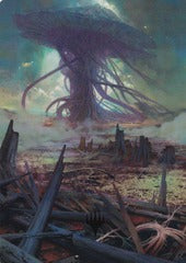 Swamp (24/54) Art Card (AMH3) - Gold-Stamped Signature