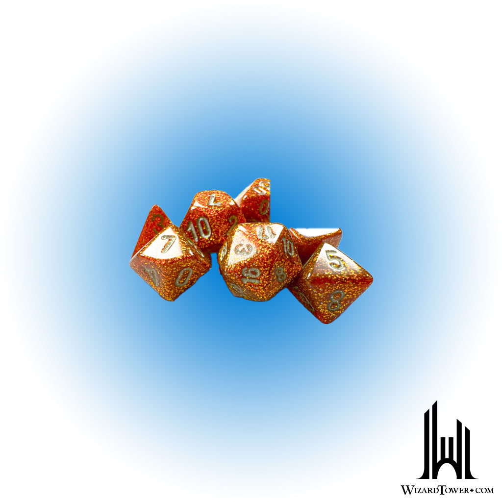 Dice Set - Gemini Gold / Silver Mini 7ct