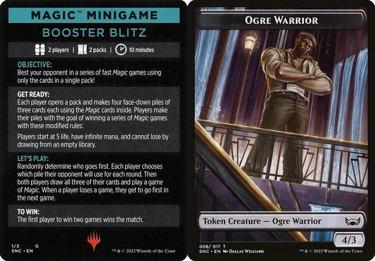 Magic Minigame: Booster Blitz // Ogre Warrior (006) Double-Sided Token