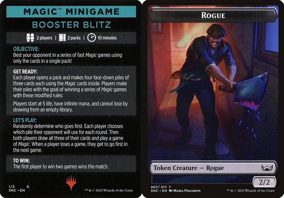 Magic Minigame: Booster Blitz // Rogue (007) Double-Sided Token