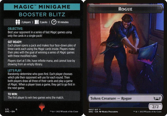 Magic Minigame: Booster Blitz // Rogue (007) Double-Sided Token