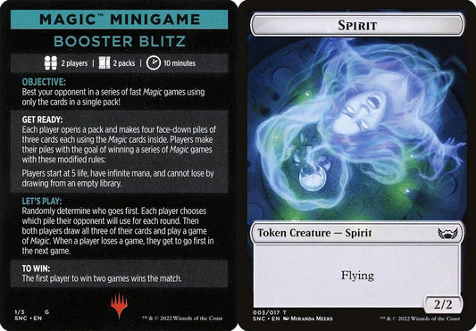 Magic Minigame: Booster Blitz // Spirit (003) Double-Sided Token