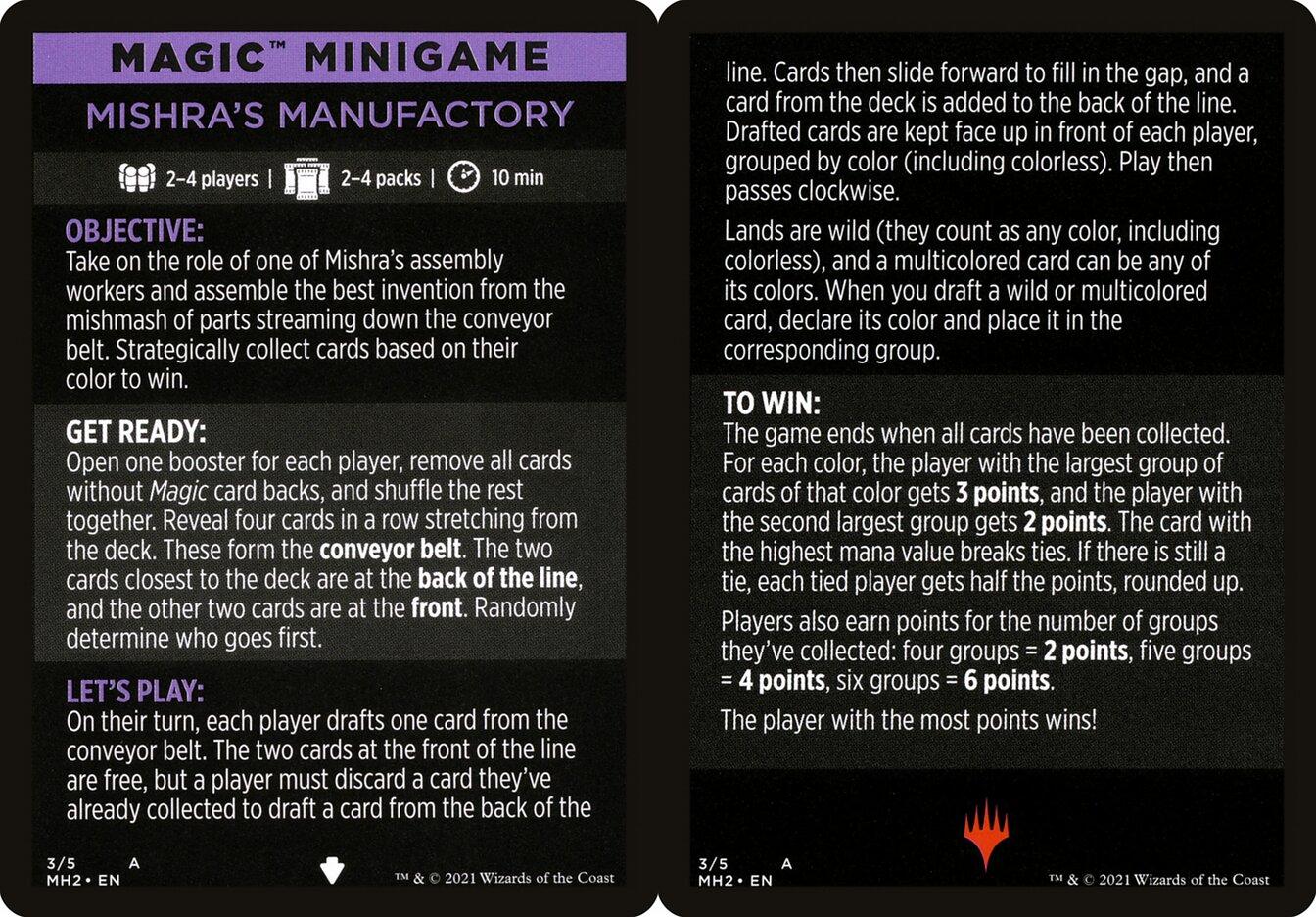 Magic Minigame: Mishra's Manufactory (MMH2)