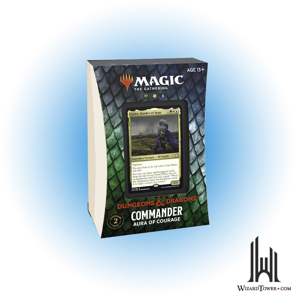 Magic the Gathering Adventures of the Forgotten Realms Commander Deck - Aura of Courage (GWU)