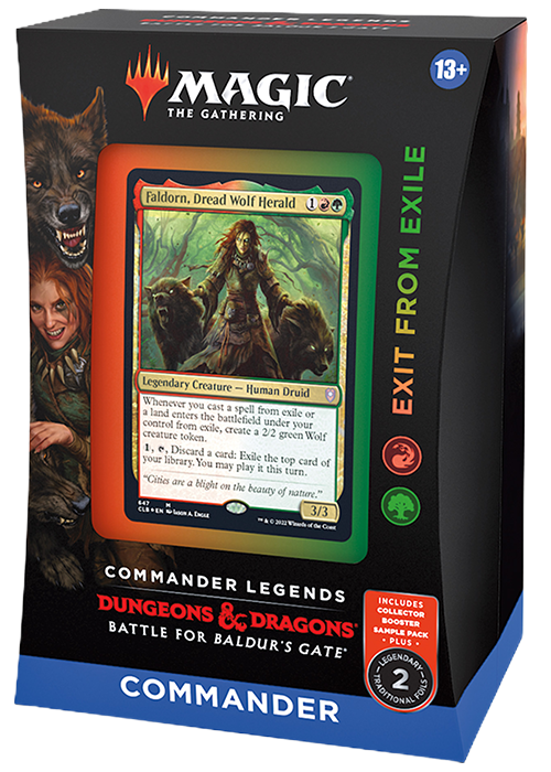 Magic the Gathering Commander Legends: Battle for Baldur's Gate Commander Deck - Exit from Exile (RG)