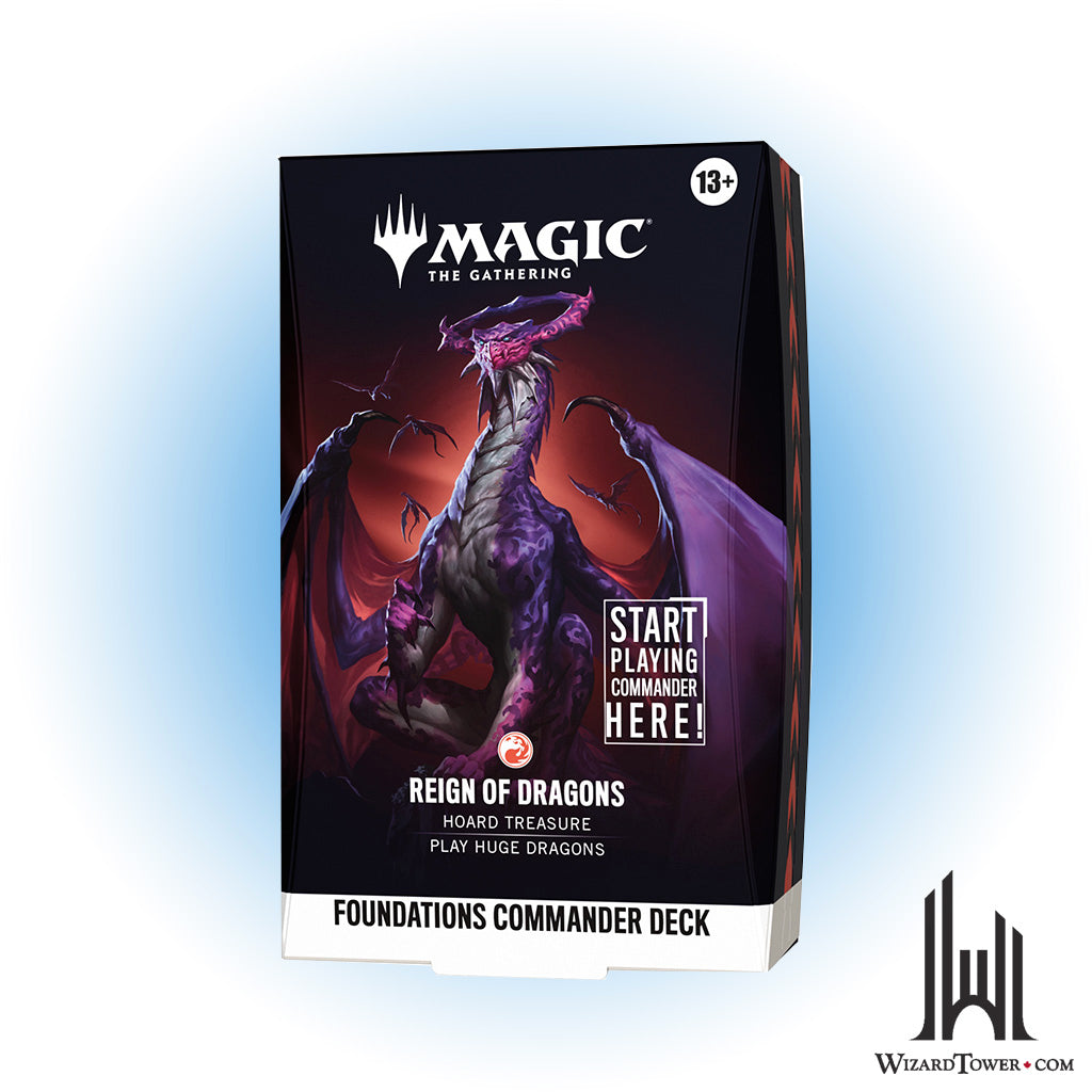 Magic the Gathering Foundations Commander Deck - Reign of Dragons (R)