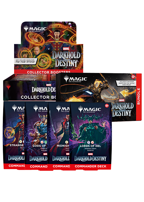 Magic the Gathering Marvel Darkhold Destiny Combo #2 - Collector, Bundle, 4 Commander Decks