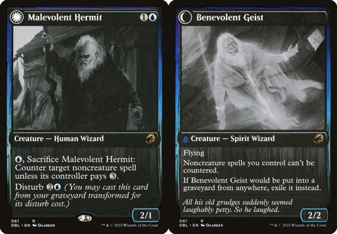 Malevolent Hermit // Benevolent Geist - Foil