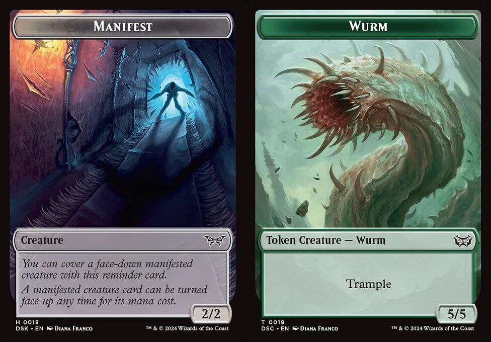 Manifest (0018) // Wurm (0019) Double-Sided Token