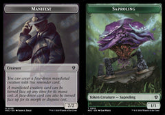 Manifest (0029) // Saproling (0019) Double-Sided Token