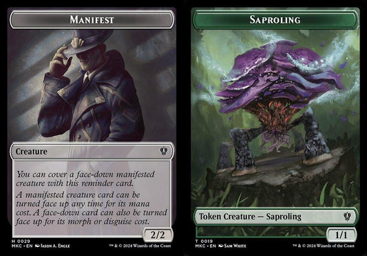 Manifest (0029) // Saproling (0019) Double-Sided Token