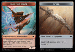 Manifold Mouse (0018) // Sword (0028) Double-Sided Token - Foil