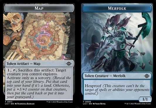 Map (0017) // Merfolk (0005) Double-Sided Token - Foil