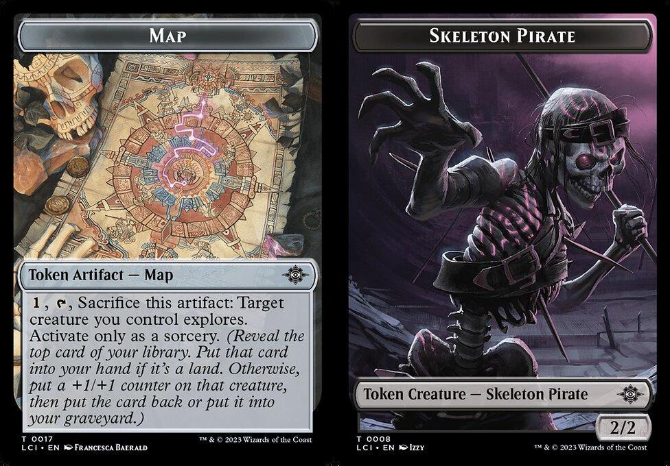 Map (0017) // Skeleton Pirate (0008) Double-Sided Token - Foil
