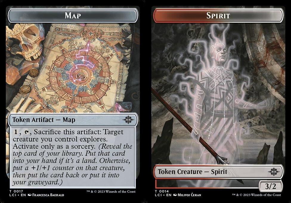 Map (0017) // Spirit (0014) Double-Sided Token - Foil