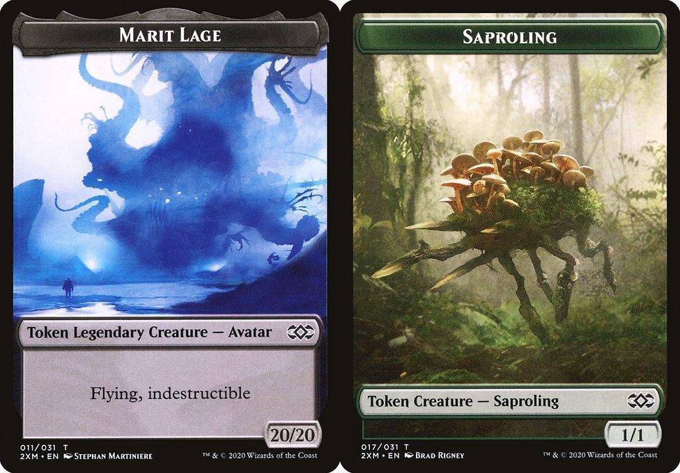 Marit Lage (011) // Saproling (017) Double-Sided Token - Foil