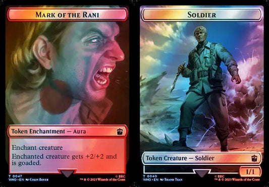Mark of the Rani (0047) // Soldier (0040) Double-Sided Token - Surge Foil