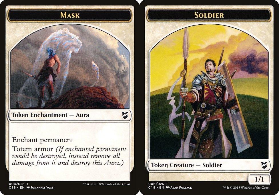 Mask (004) // Soldier (006) Double-Sided Token