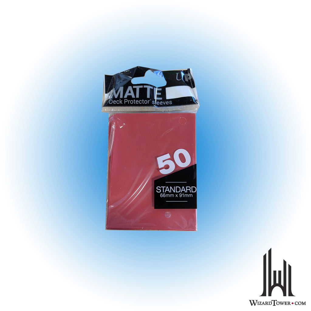 Deck Protectors - Standard Matte Red 50ct