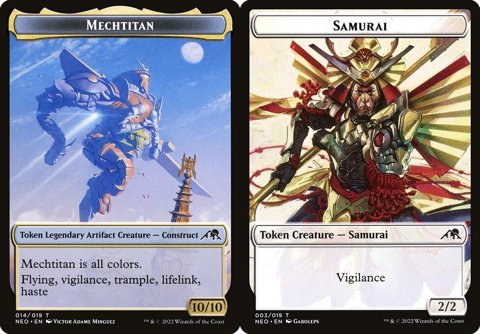 Mechtitan (014) // Samurai (003) Double-Sided Token - Foil