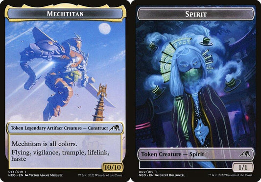 Mechtitan (014) // Spirit (002) Double-Sided Token  - Foil