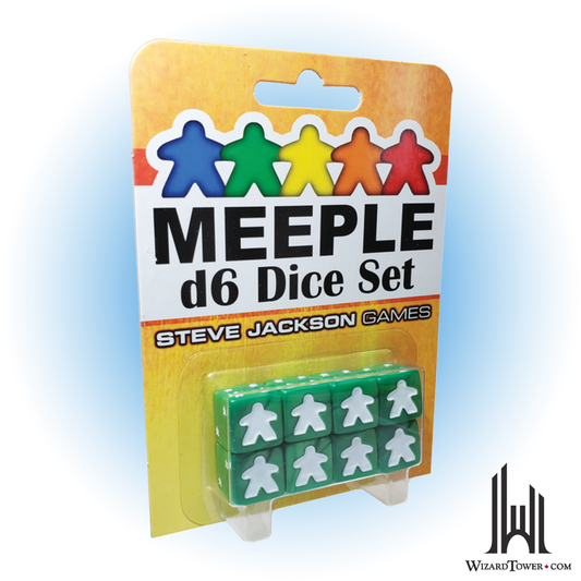 Dice Set - Meeple Green d6 8ct