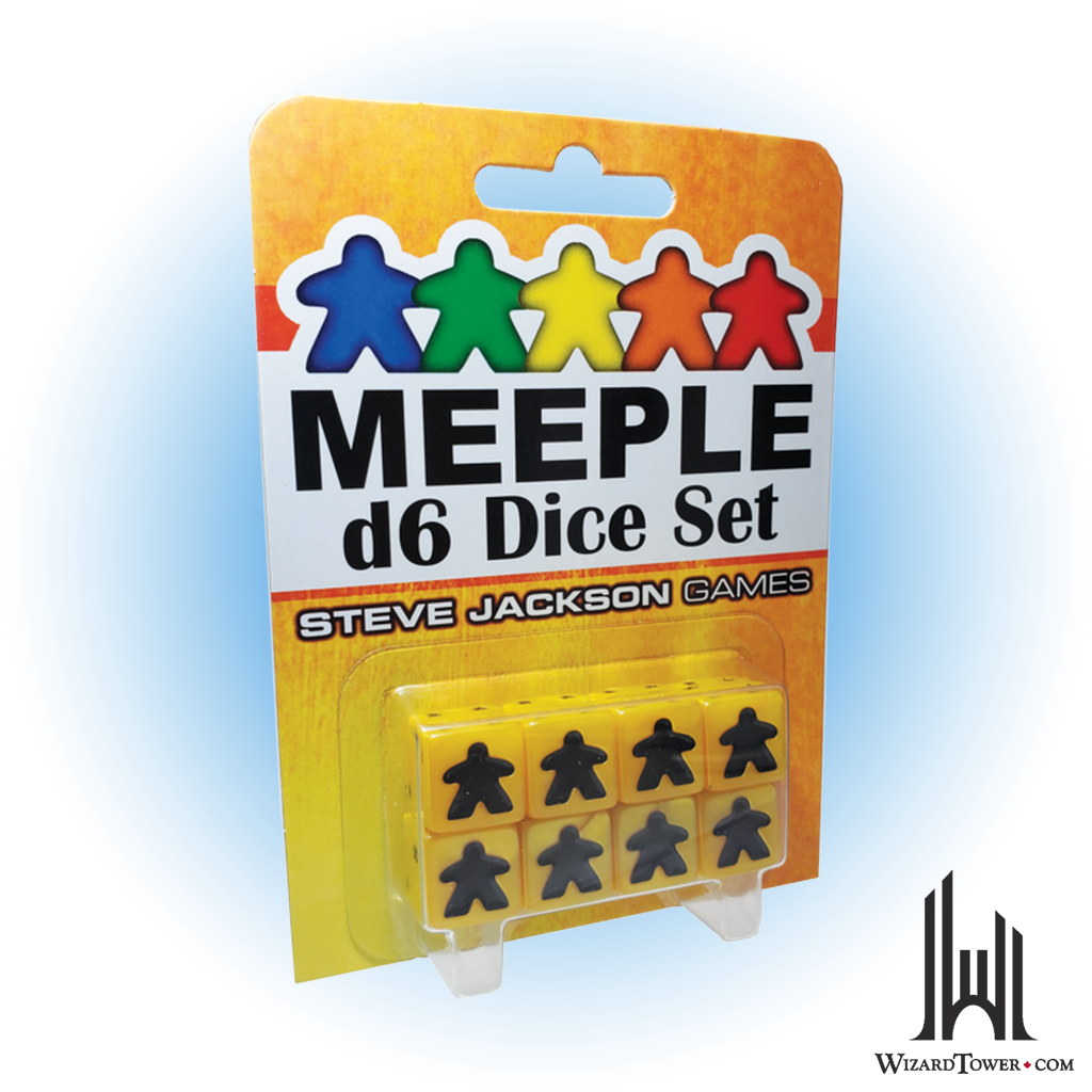 Dice Set - Meeple Yellow d6 8ct