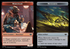 Mercenary (0010) // Meteorite (0017) Double-Sided Token - Foil